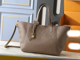 Light brown leather tote bag series