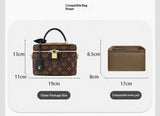 Vanity cosmetic bag inner liner