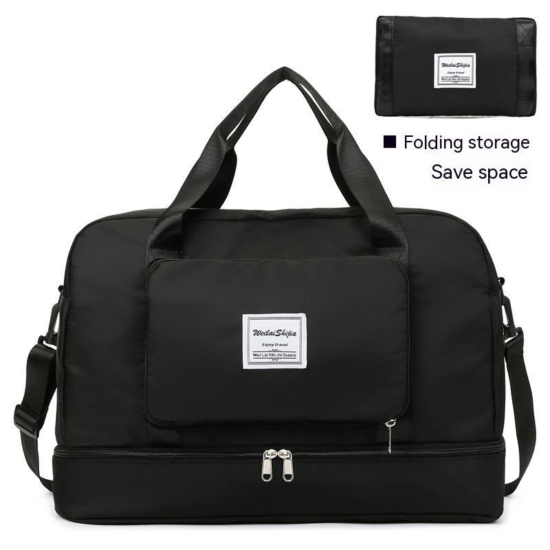 Large Capacity Folding Trolley Portable Travel Bag For Women