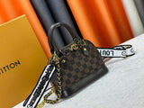 Damier Ebene checkerboard Alma BB shell bag