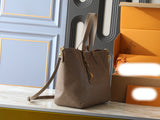 Light brown leather tote bag series