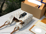 White monogram handbag series