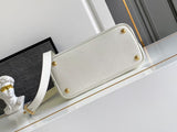 Double small Saffiano leather bag