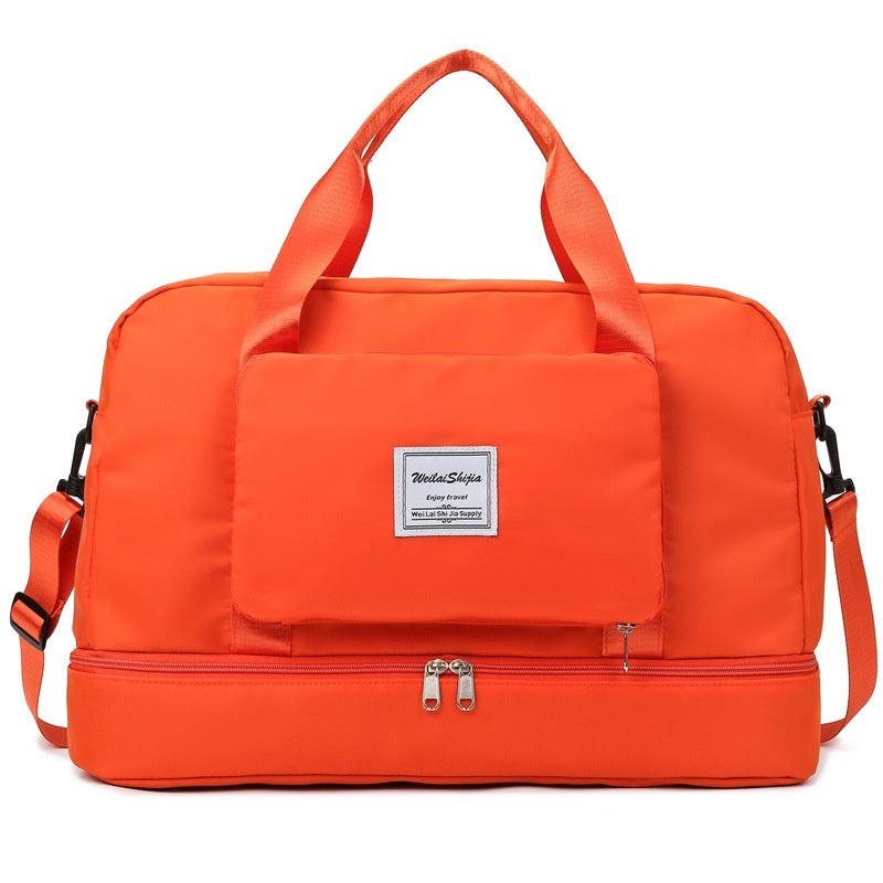 Large Capacity Folding Trolley Portable Travel Bag For Women