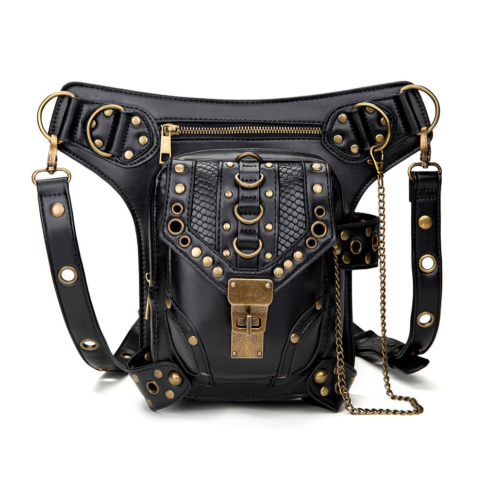 A steampunk retro cross-body bag for women