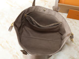 Light brown leather tote bag series