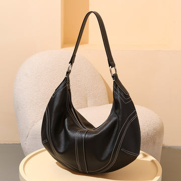 Top-grain Leather Dumpling Bag For Women With A Premium Feel