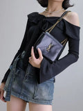 Jamie Mini Shoulder Bag in Smooth Leather