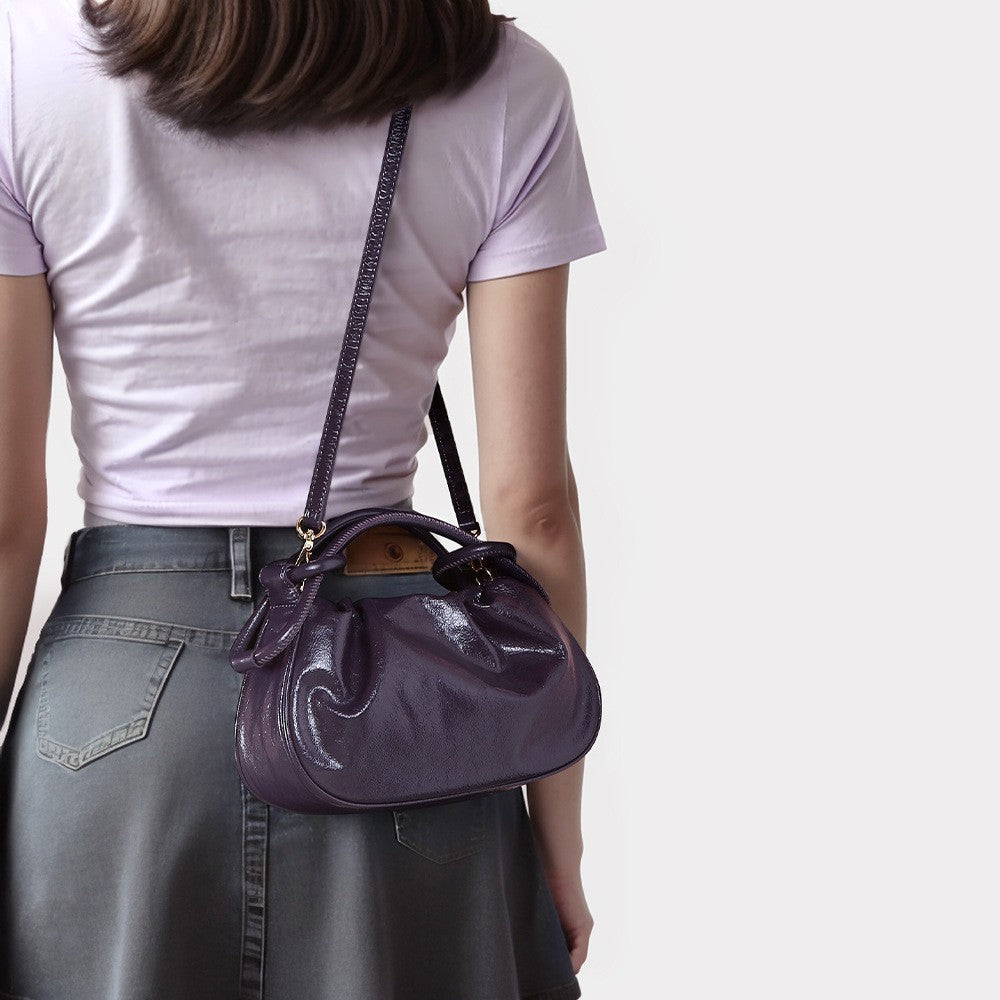 Top-grain Leather Dumpling Bag For Women With A Premium Feel