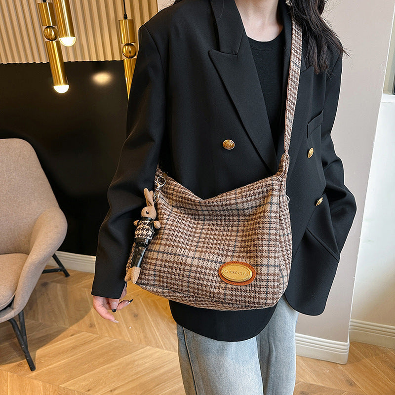 Autumn And Winter Large Capacity Woolen Bag For Women