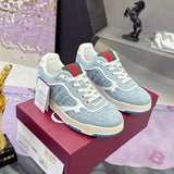 Re-Web Series Couple's Sneakers (Men's) Blue GG Denim |834708 FAEVU 4645