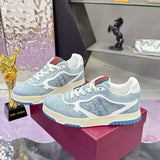 Re-Web Series Couple's Sneakers (Men's) Blue GG Denim |834708 FAEVU 4645