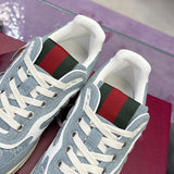 Re-Web Series Couple's Sneakers (Women's) Blue GG Denim |838831 FAEVU 4645
