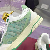 Re-Web Series Sneakers (Men's), Classic GG Canvas, Green/Ivory Patchwork|  787476 AADHW 9573