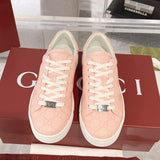 Ace Series Women's Pink GG Supreme Canvas Sneakers |812026 FAD2A 8741