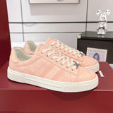Ace Series Women's Pink GG Supreme Canvas Sneakers |812026 FAD2A 8741