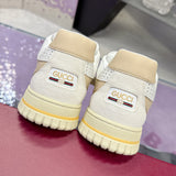 Re-Web Series Men's Canvas Sneakers Ivory/Light Beige GG Canvas |824221 AADJA 9572