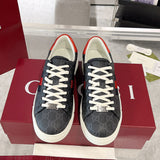 Ace Series Men's Black GG Supreme Canvas Sneakers 760775 FACMZ 1065