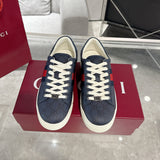 Ace Series Men's Black GG Supreme Canvas Sneakers 760775 FACMZ 1065