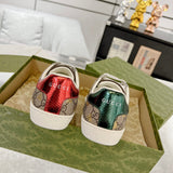 Women's Ace Series Ebony GG Supreme Bee Print Sneakers |550051 9N050 8465