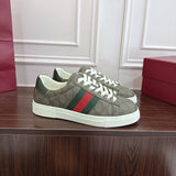 Women's Ace Series Ebony GG Supreme Canvas Web Strap Sneakers |760774 FACMZ 9746