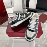 MAC80 Series Women's Leather Sneakers (Black and White Color Block) |756815 AAB79 1051