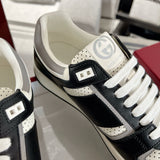 MAC80 Series Women's Leather Sneakers (Black and White Color Block) |756815 AAB79 1051