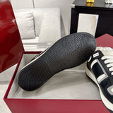 MAC80 Series Women's Leather Sneakers (Black and White Color Block) |756815 AAB79 1051