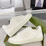 G75 Series Men's White Suede Sneakers| 791742 AADM0 9110
