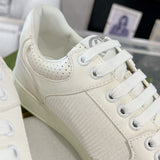 G75 Series Women's White Suede Sneakers| 812656 AADM0 9110