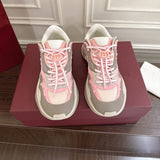 Women’s 2.0 Series Mesh and Leather Low-Top Sneakers (Pink/Gray) |816489 FAD5T 8755