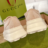 Women's Pink Canvas Platform Sneakers 746766 FABZZ 5641