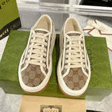 Women's Tennis 1977 Series Ebony Canvas Low-Top Chunky-Sole Sneakers| 746766 20Q20 9745