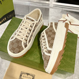 Women's Tennis 1977 Series Ebony Canvas Low-Top Chunky-Sole Sneakers| 746766 20Q20 9745