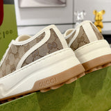 Women's Tennis 1977 Series Ebony Canvas Low-Top Chunky-Sole Sneakers| 746766 20Q20 9745