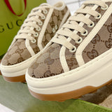 Women's Tennis 1977 Series Ebony Canvas Low-Top Chunky-Sole Sneakers| 746766 20Q20 9745