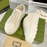 Women's Tennis 1977 Collection Oversized Beige Canvas Platform Sneakers |746767 20Q20 9044