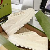 Women's Tennis 1977 Collection Oversized Beige Canvas Platform Sneakers |746767 20Q20 9044