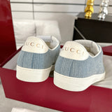 Men's Screener Series Blue Denim Jacquard Sneakers |576223-2KQ40-4467