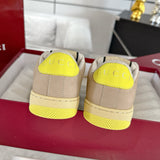 Women's Screener Series GG Canvas and Leather Mix Sneakers - Milkshake/Yellow| 570443 9Y920 9666
