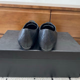 Women's Sheepskin Black & White Diamond Quilting Kangpeng Series Ballet Flats |G24712