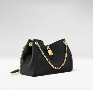 Anytime PM Handbag in Black Monogram Empreinte Embossed Leather |M14324