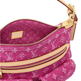 Baggy PM Handbag in Pink Monogram Jacquard Denim| M28266