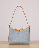 CarryAll PM Handbag, Blue Monogram Denim |M11462
