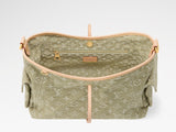 Carryall Cargo PM Handbag in Khaki Denim |M27623