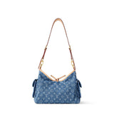 Carryall Cargo PM Handbag in Dark Blue Denim |M28287