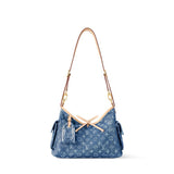 Carryall Cargo PM Handbag in Dark Blue Denim |M28287