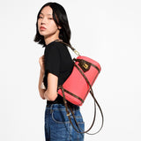 Express PM Handbag in Bright Pink Grained Calfskin |M29092