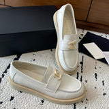 Women's Ivory Calfskin Moccasin/Loafer G46995-B22805-U5533