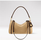 Express MM Handbag in Hazelnut Brown Soft Suede |M26358